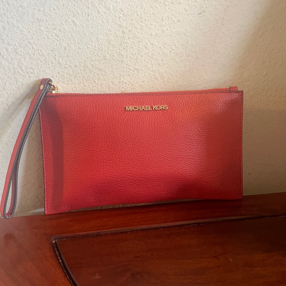 Michael Kors Leather Wristlet